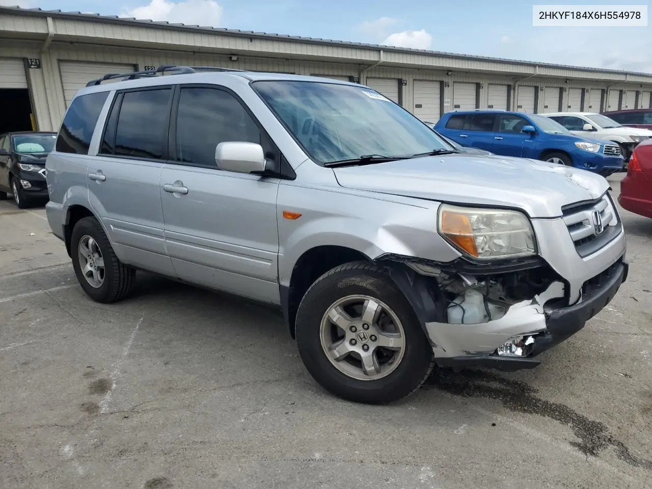 2006 Honda Pilot Ex VIN: 2HKYF184X6H554978 Lot: 58832175