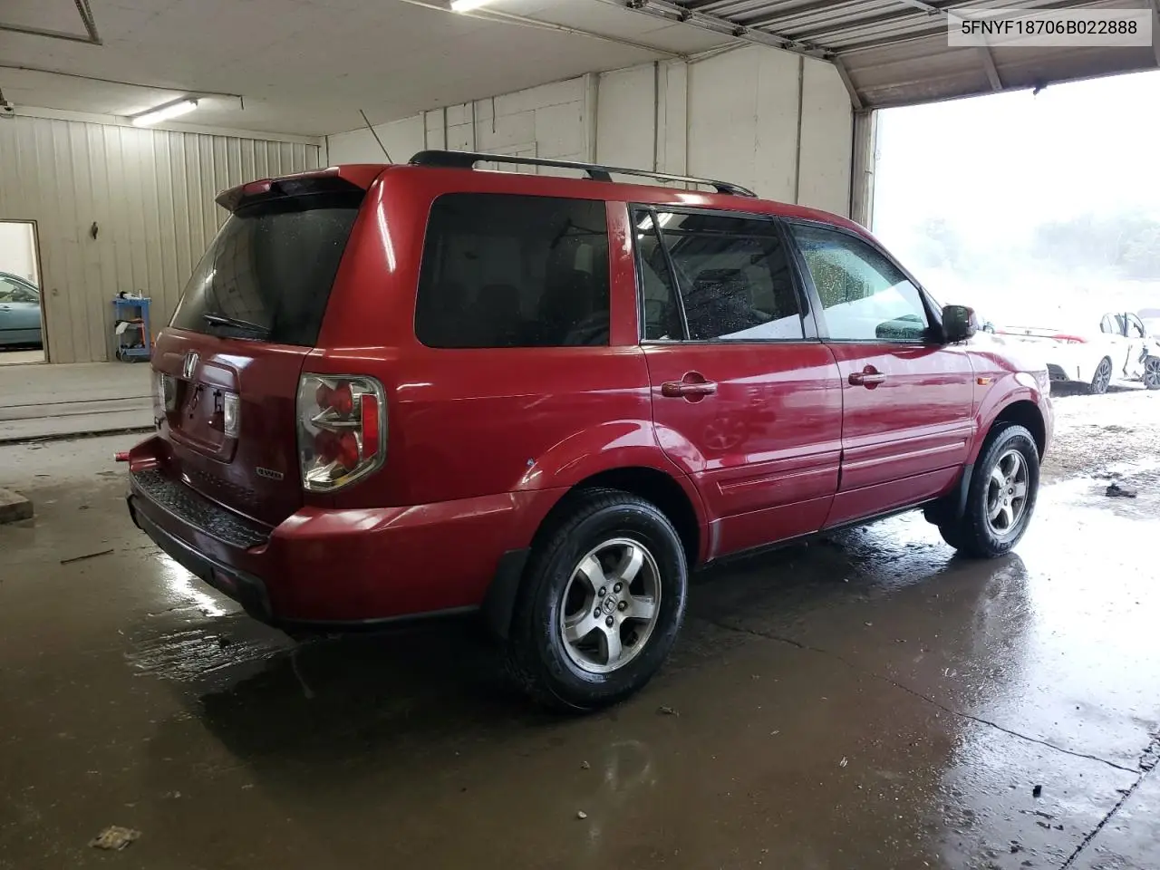 2006 Honda Pilot Ex VIN: 5FNYF18706B022888 Lot: 62461335