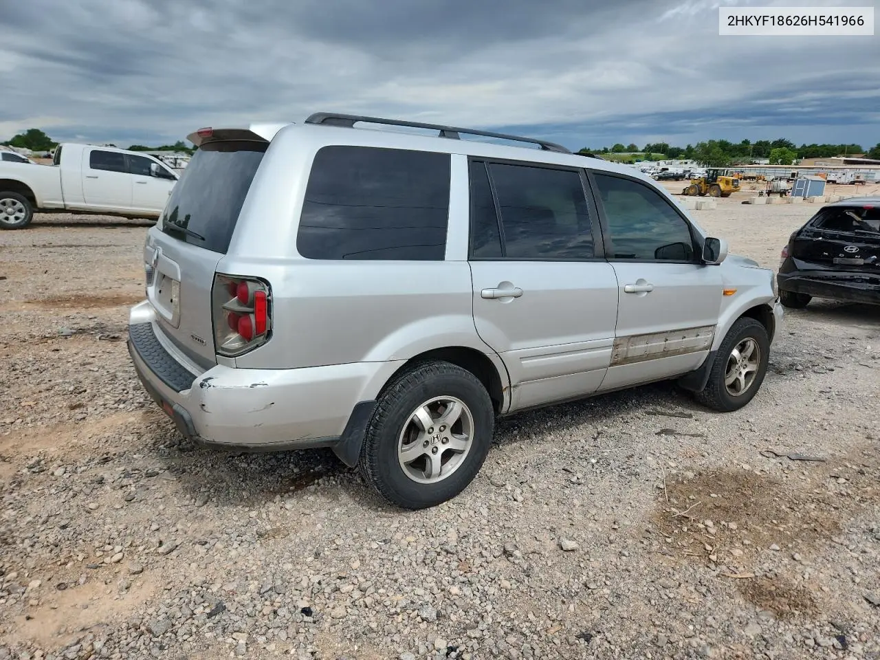 2006 Honda Pilot Ex VIN: 2HKYF18626H541966 Lot: 62774535