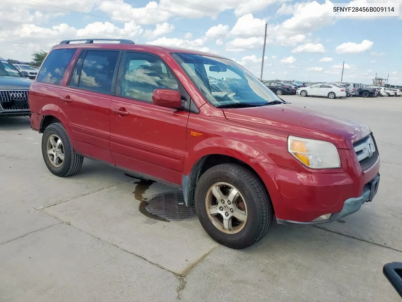 2006 Honda Pilot Ex VIN: 5FNYF28456B009114 Lot: 62929405