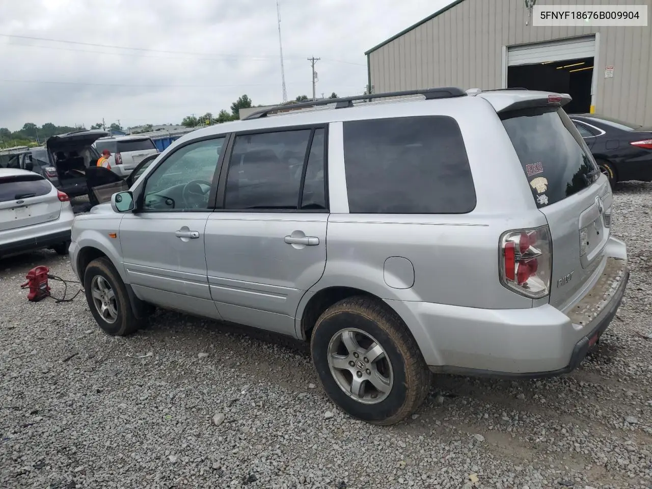 2006 Honda Pilot Ex VIN: 5FNYF18676B009904 Lot: 63065915