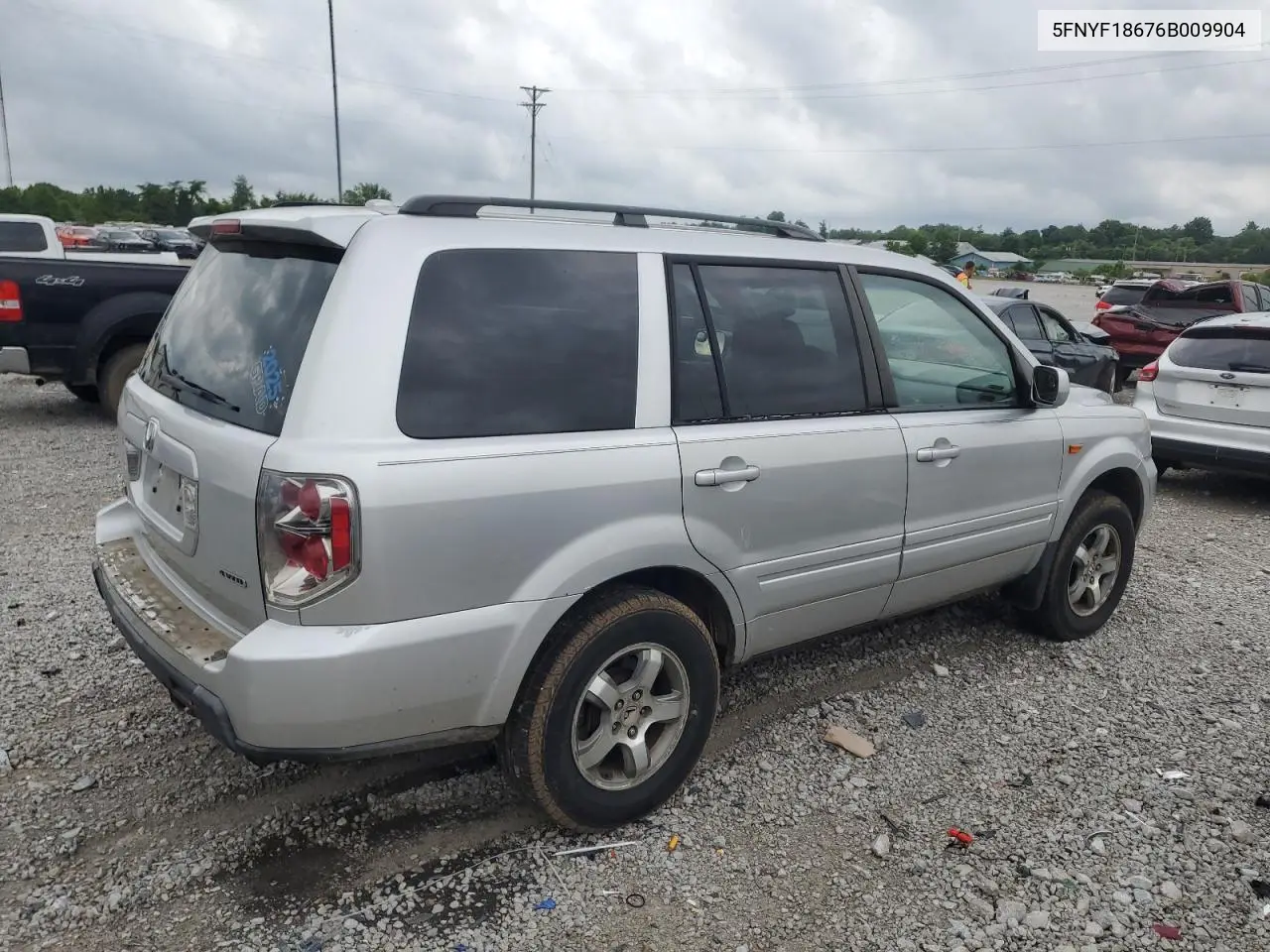 2006 Honda Pilot Ex VIN: 5FNYF18676B009904 Lot: 63065915