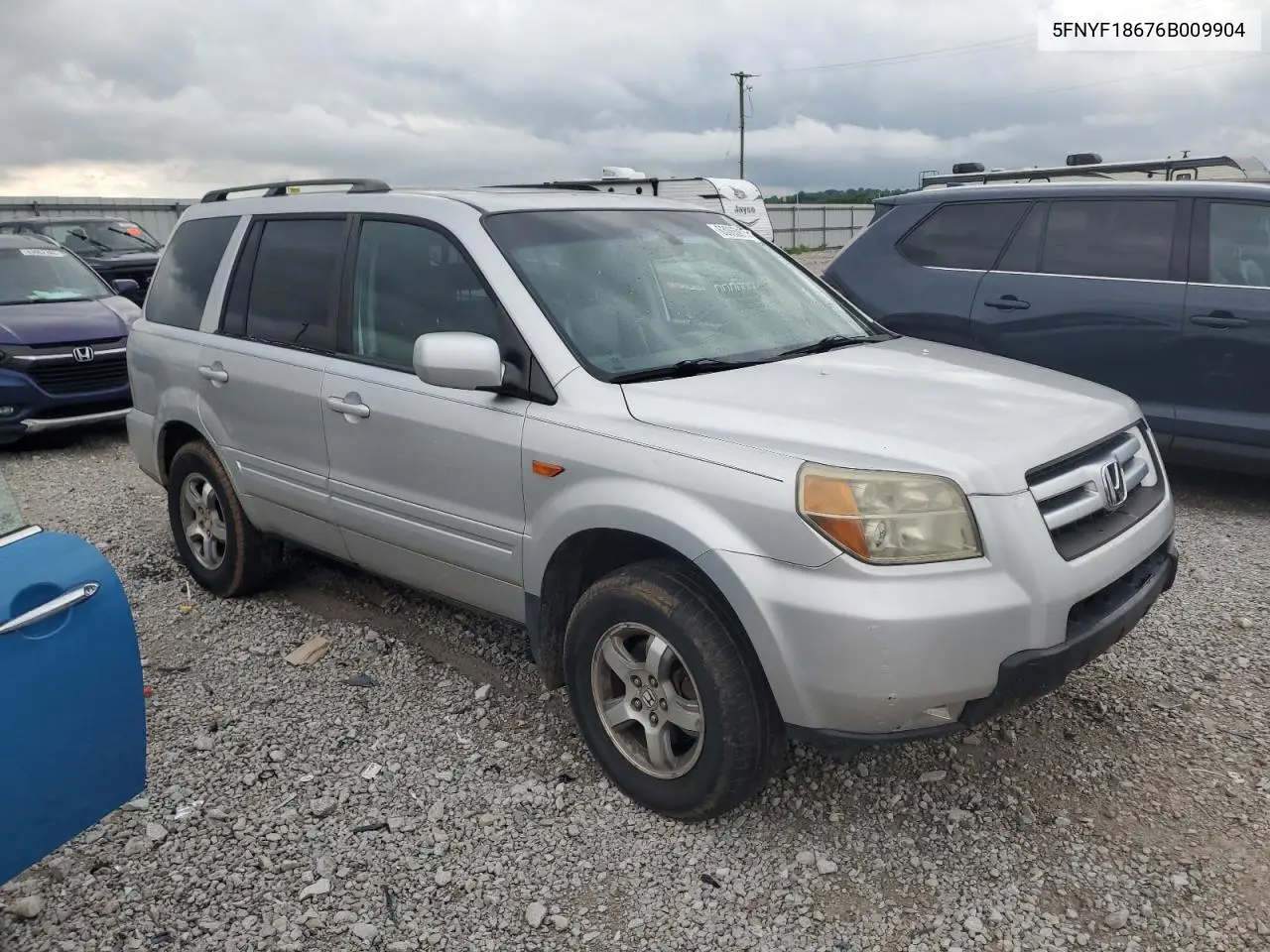 2006 Honda Pilot Ex VIN: 5FNYF18676B009904 Lot: 63065915