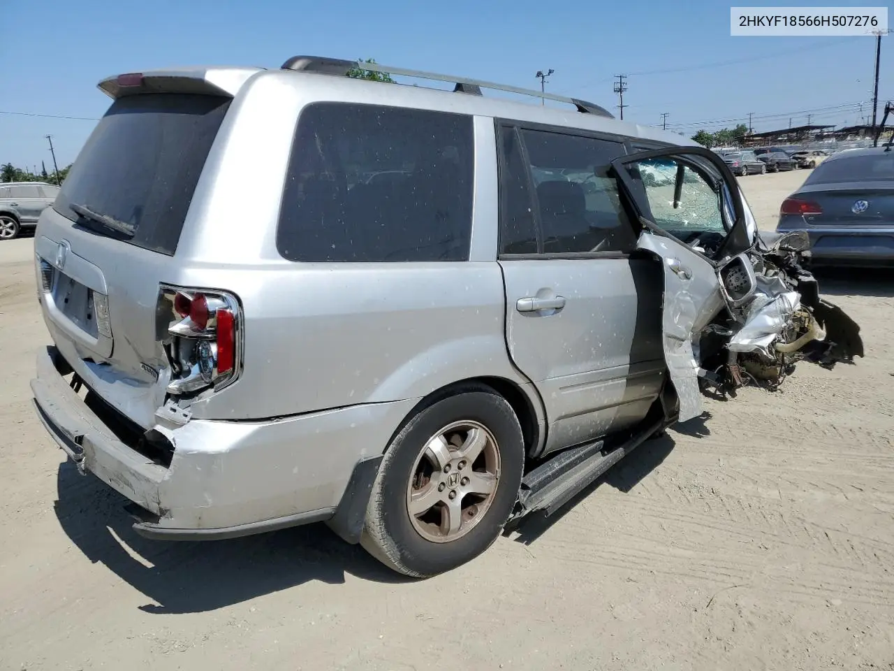 2006 Honda Pilot Ex VIN: 2HKYF18566H507276 Lot: 63248415