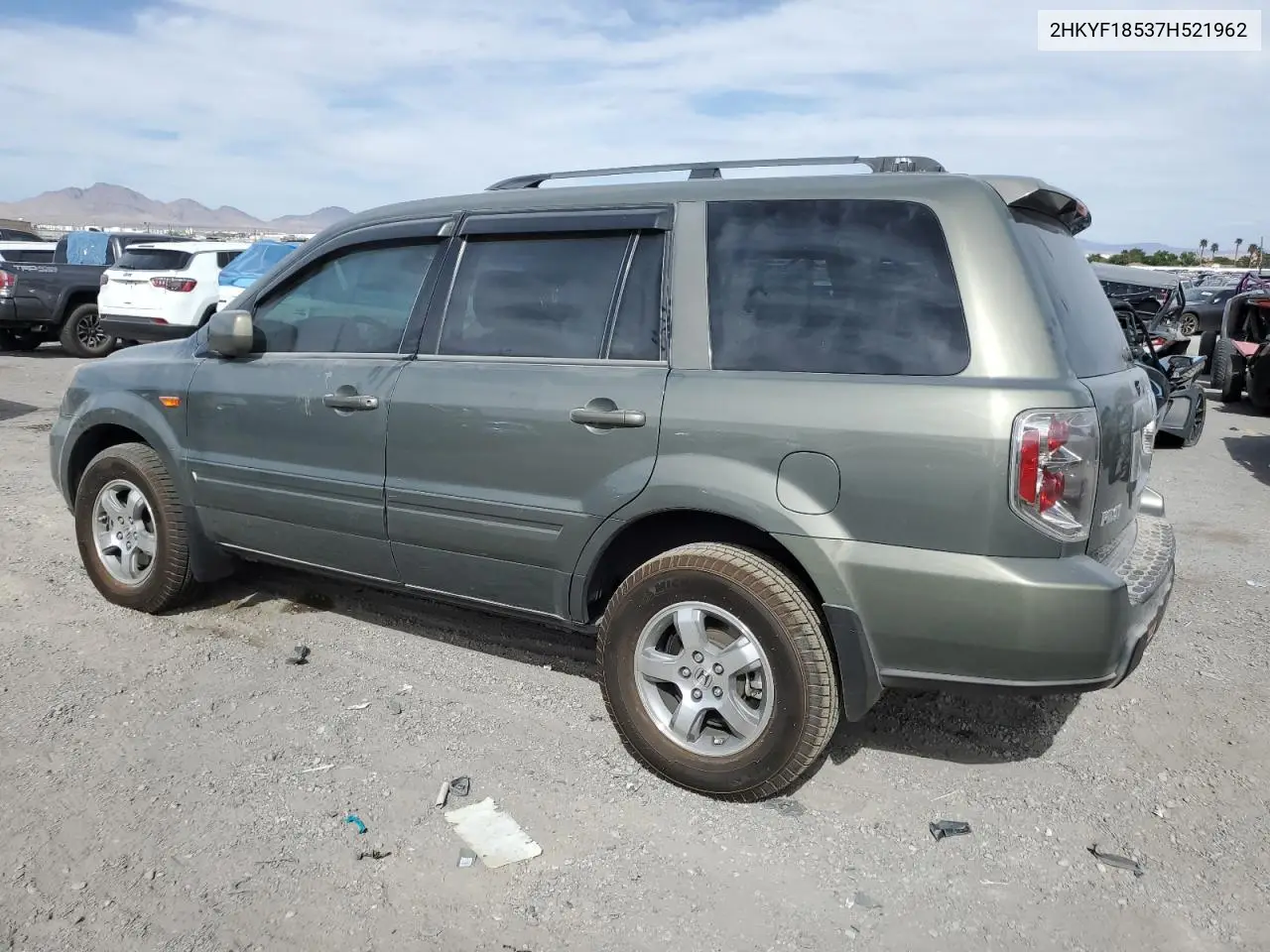 2007 Honda Pilot Exl VIN: 2HKYF18537H521962 Lot: 53171095