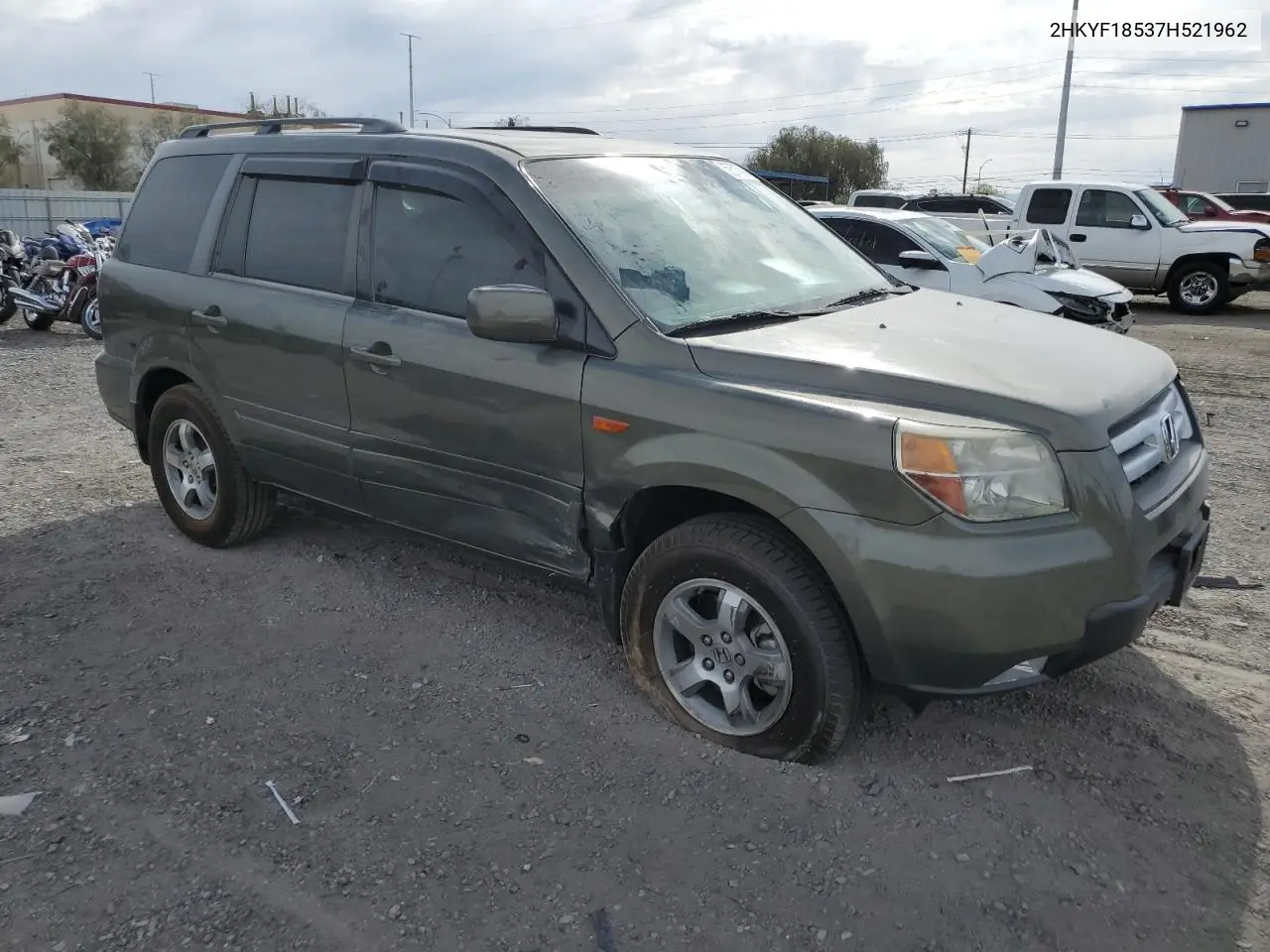 2007 Honda Pilot Exl VIN: 2HKYF18537H521962 Lot: 53171095