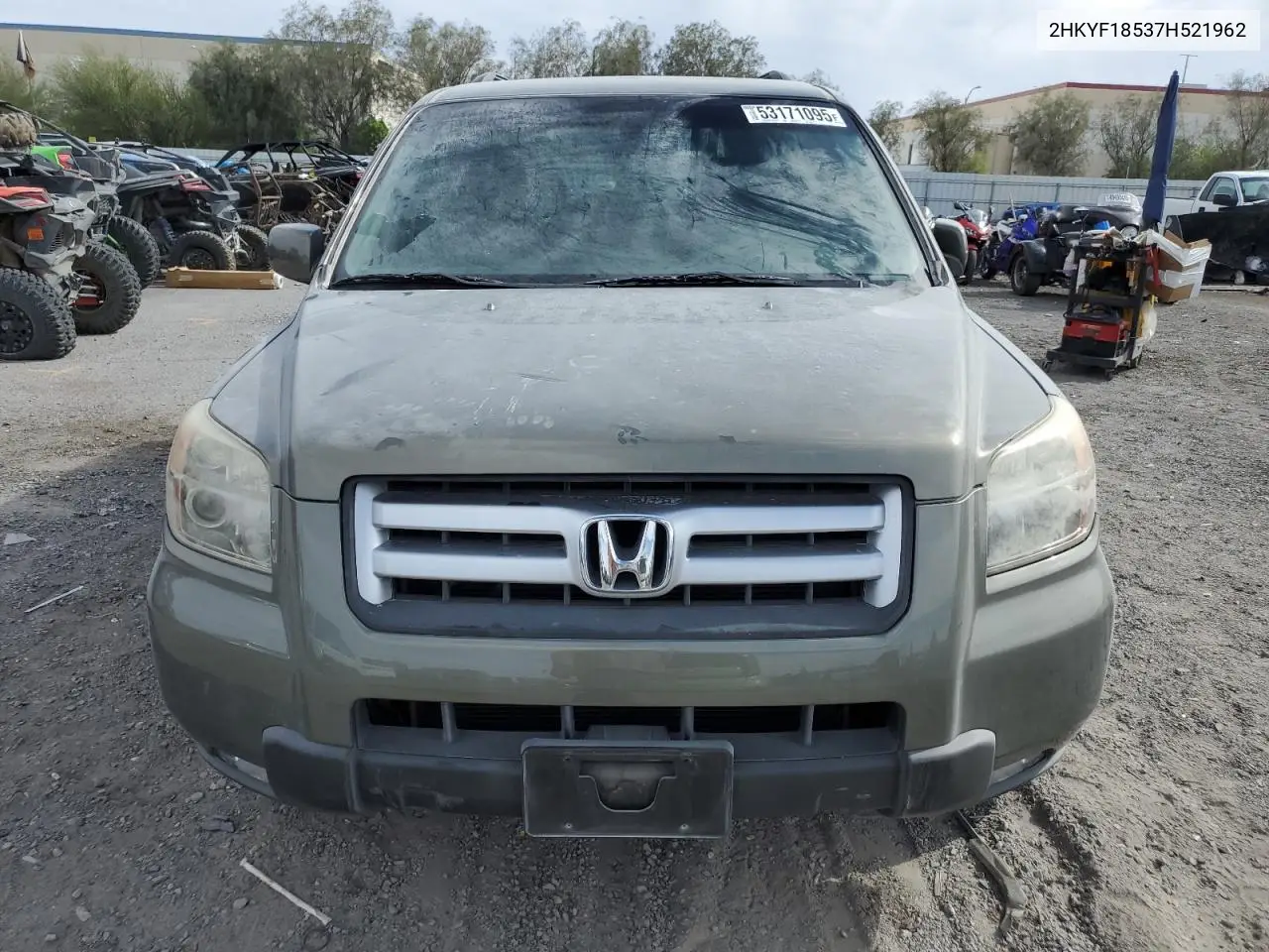 2007 Honda Pilot Exl VIN: 2HKYF18537H521962 Lot: 53171095