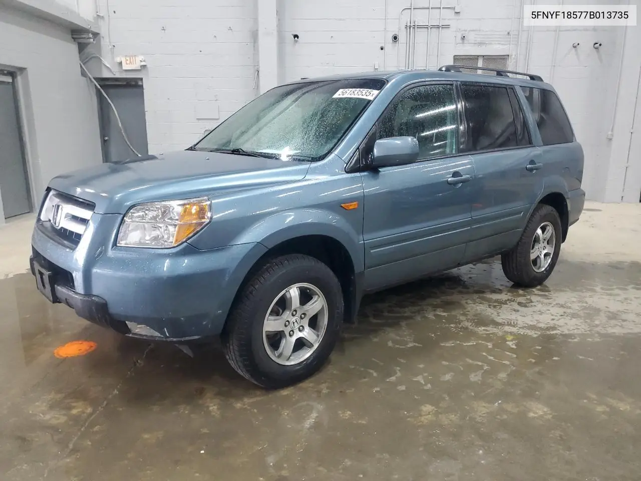2007 Honda Pilot Exl VIN: 5FNYF18577B013735 Lot: 56183535