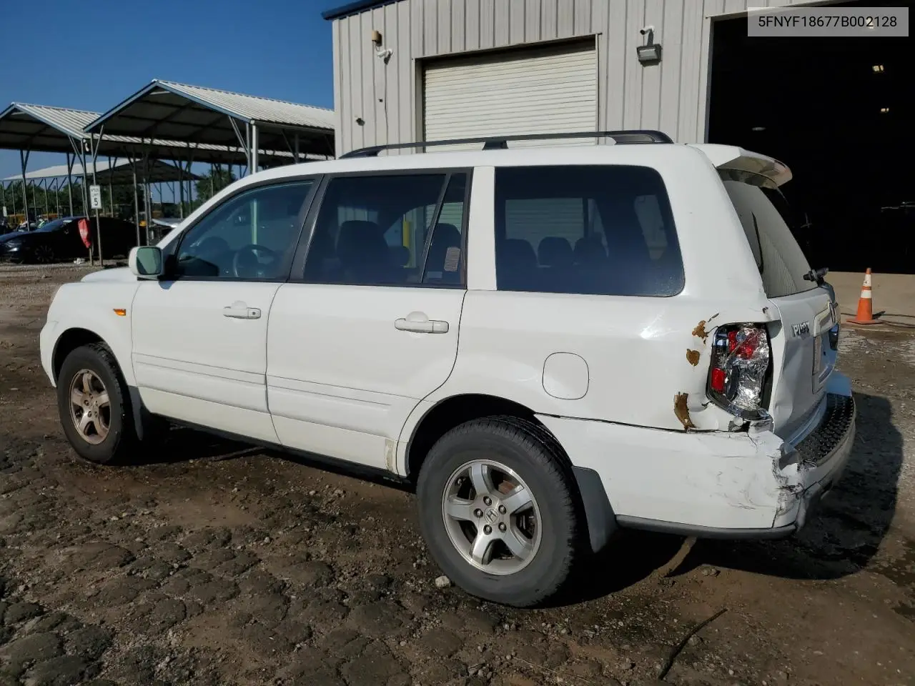 2007 Honda Pilot Exl VIN: 5FNYF18677B002128 Lot: 56289085