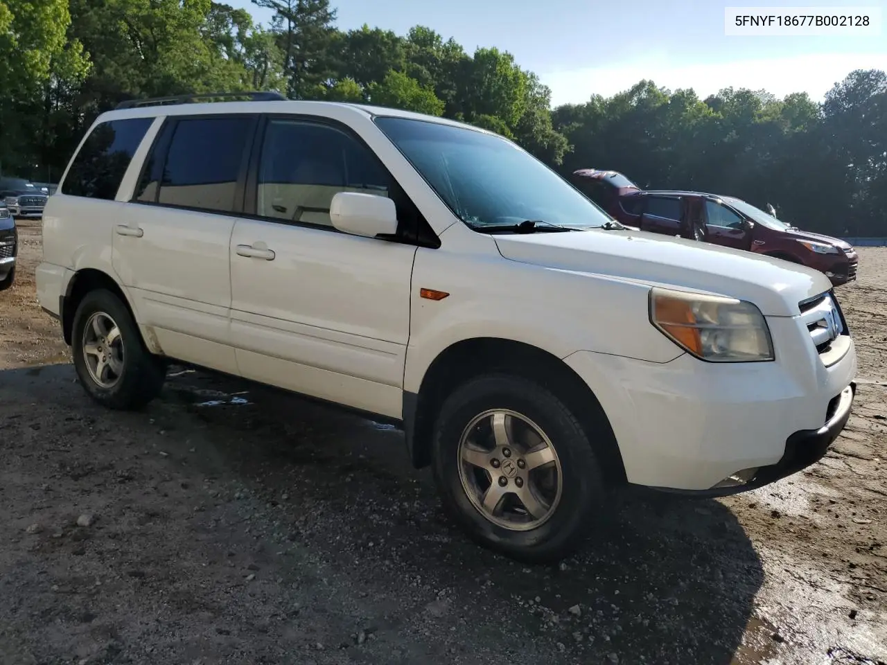 2007 Honda Pilot Exl VIN: 5FNYF18677B002128 Lot: 56289085