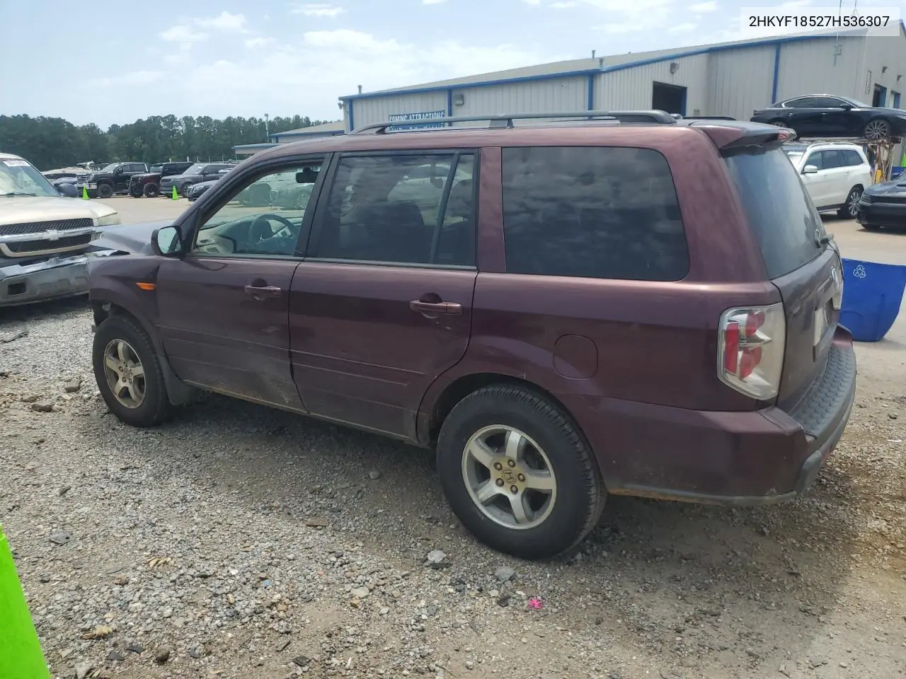 2007 Honda Pilot Exl VIN: 2HKYF18527H536307 Lot: 56413455