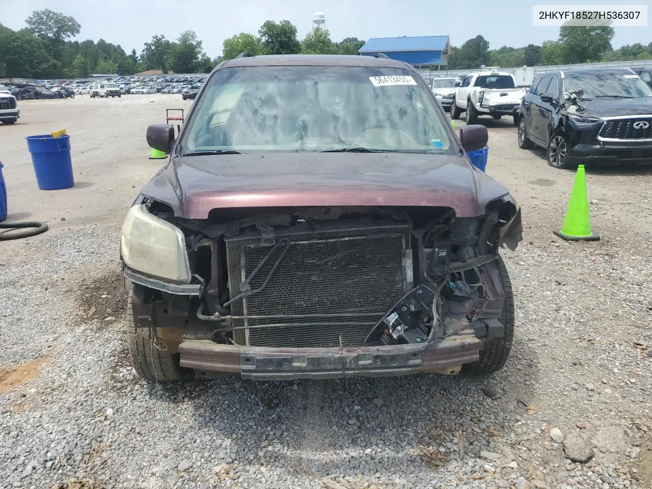 2007 Honda Pilot Exl VIN: 2HKYF18527H536307 Lot: 56413455