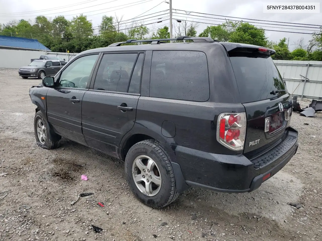 2007 Honda Pilot Ex VIN: 5FNYF28437B004351 Lot: 56585555