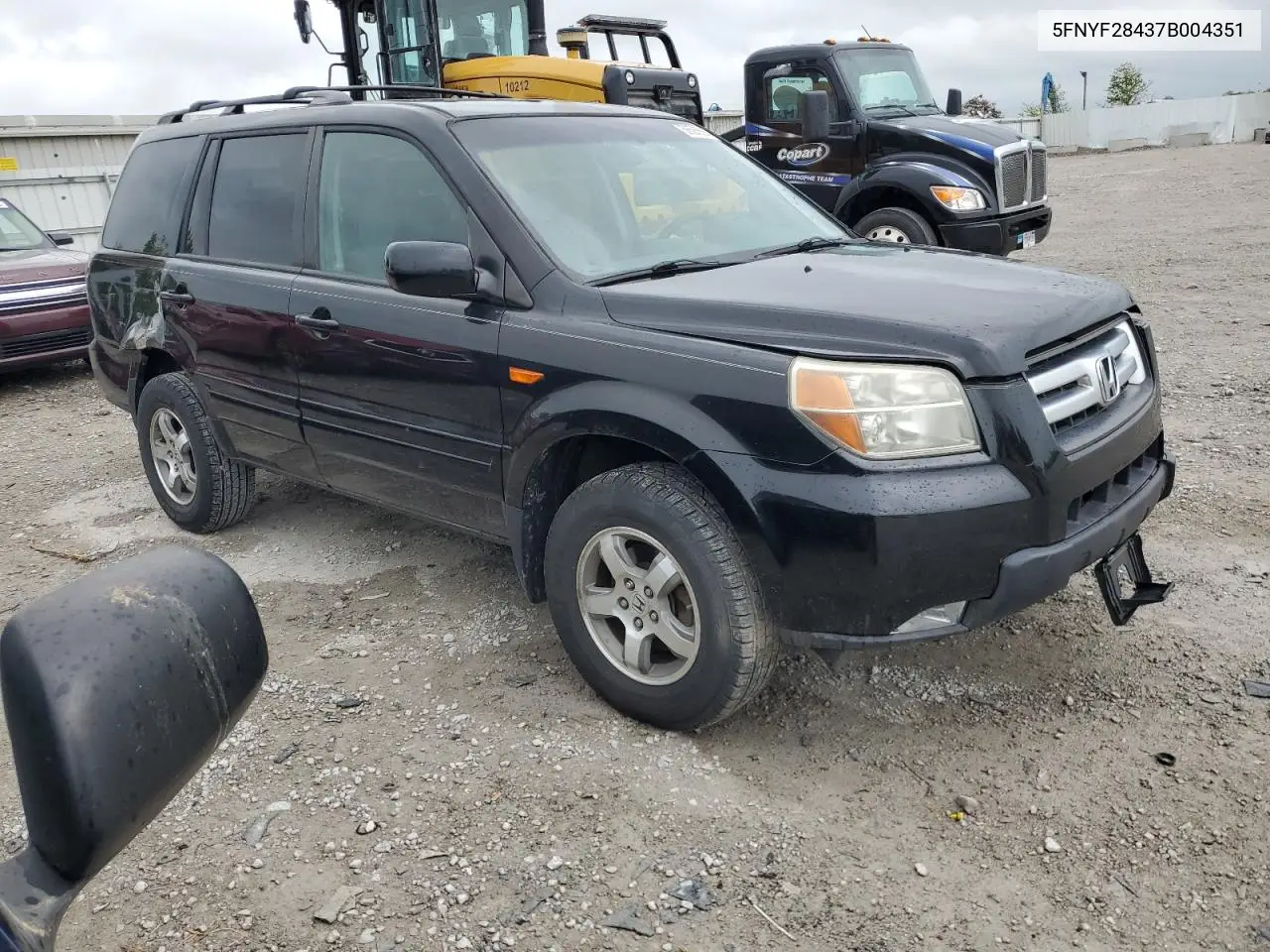 2007 Honda Pilot Ex VIN: 5FNYF28437B004351 Lot: 56585555