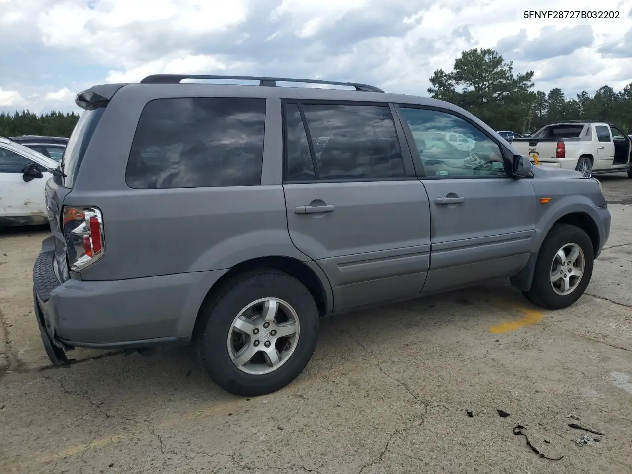 2007 Honda Pilot Exl VIN: 5FNYF28727B032202 Lot: 56766735
