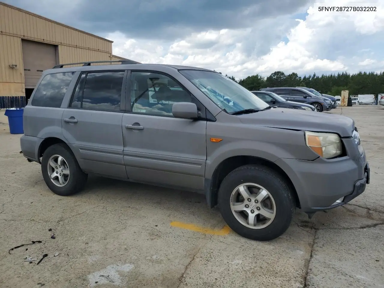 2007 Honda Pilot Exl VIN: 5FNYF28727B032202 Lot: 56766735