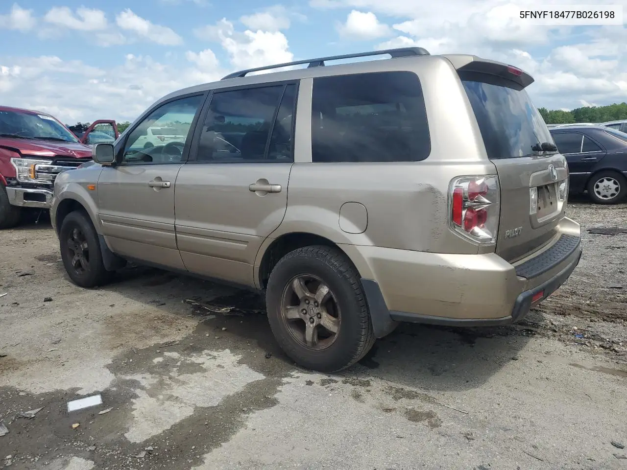 2007 Honda Pilot Ex VIN: 5FNYF18477B026198 Lot: 56784145