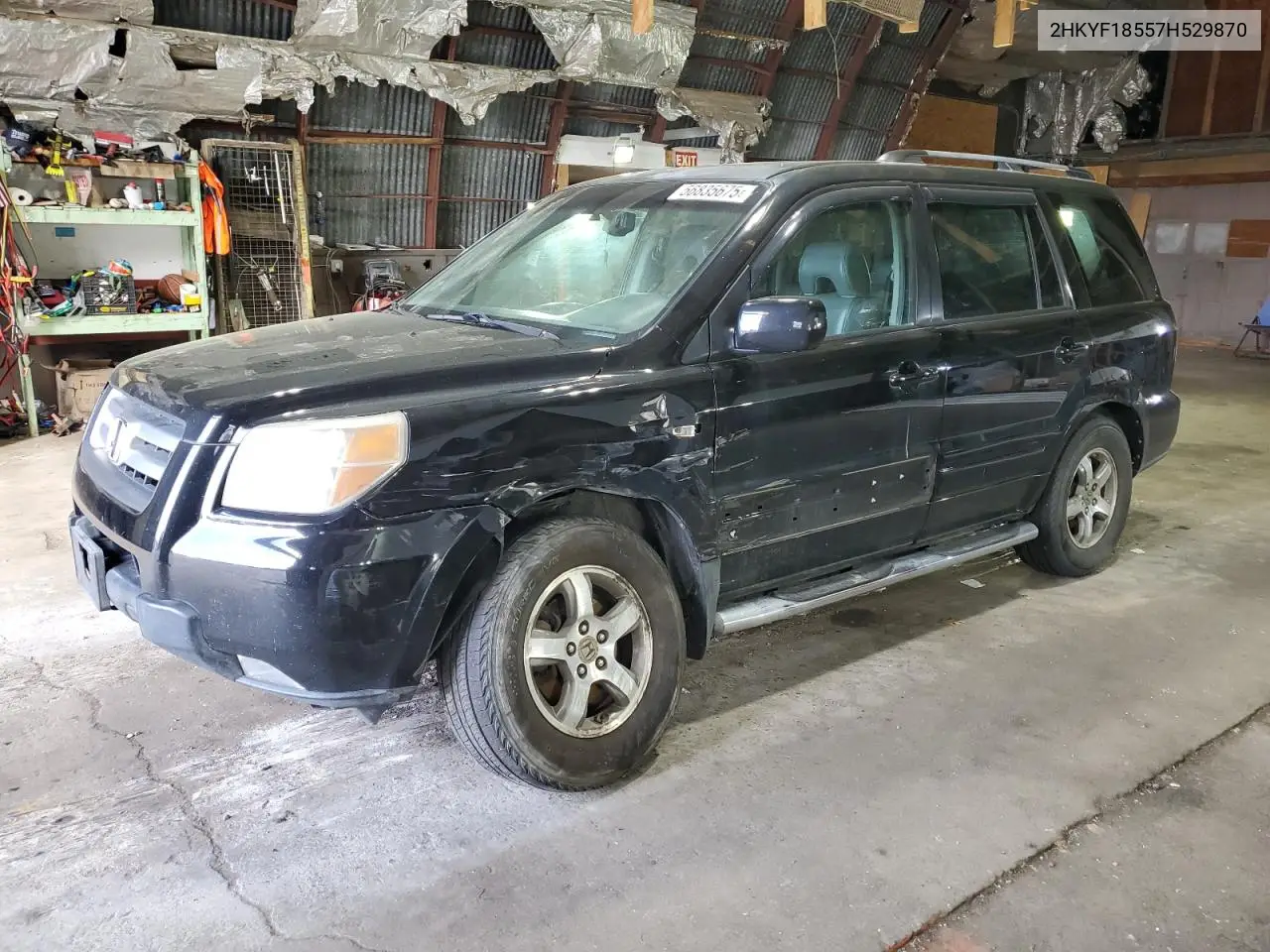 2007 Honda Pilot Exl VIN: 2HKYF18557H529870 Lot: 56835675