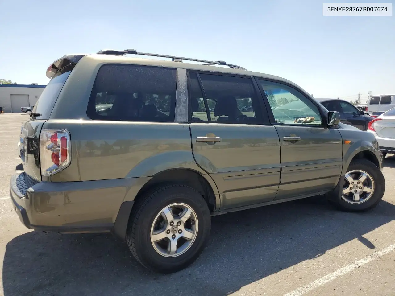 2007 Honda Pilot Exl VIN: 5FNYF28767B007674 Lot: 60705515