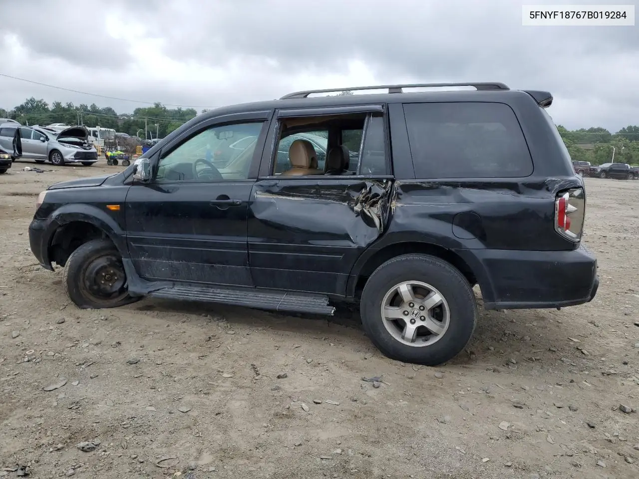 2007 Honda Pilot Exl VIN: 5FNYF18767B019284 Lot: 61802565