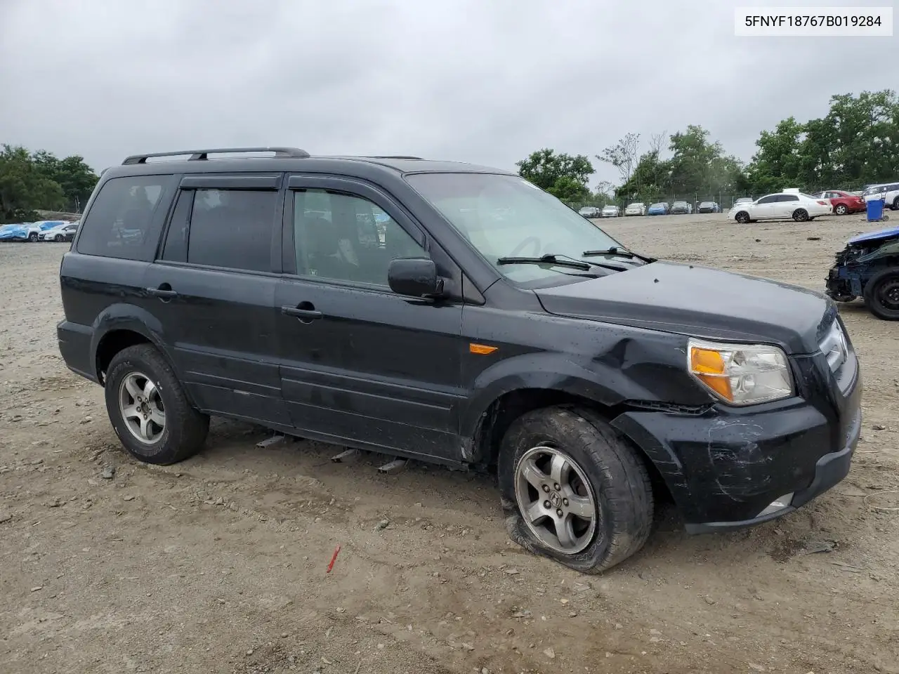 2007 Honda Pilot Exl VIN: 5FNYF18767B019284 Lot: 61802565