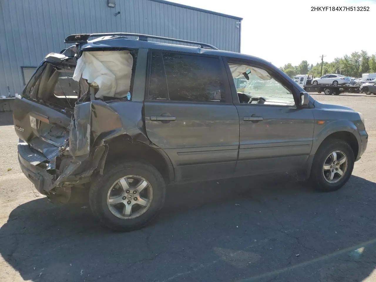 2007 Honda Pilot Ex VIN: 2HKYF184X7H513252 Lot: 62544825