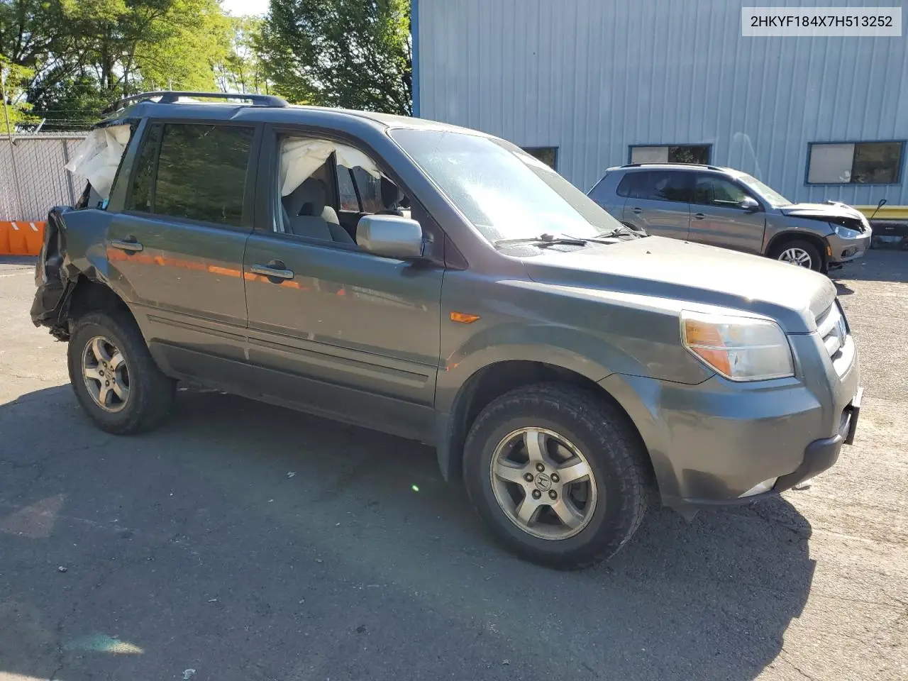 2007 Honda Pilot Ex VIN: 2HKYF184X7H513252 Lot: 62544825