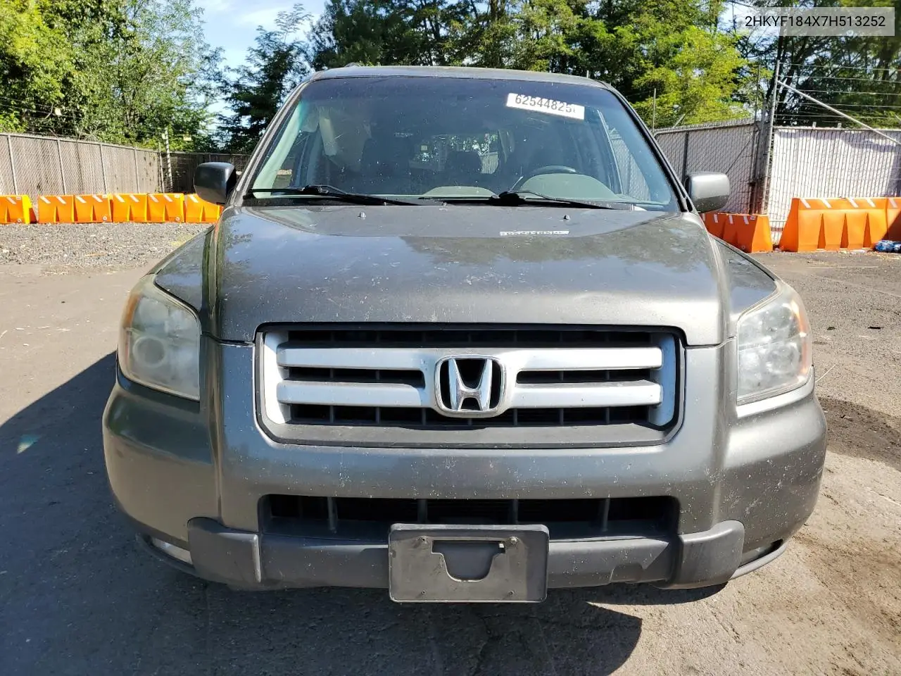 2007 Honda Pilot Ex VIN: 2HKYF184X7H513252 Lot: 62544825