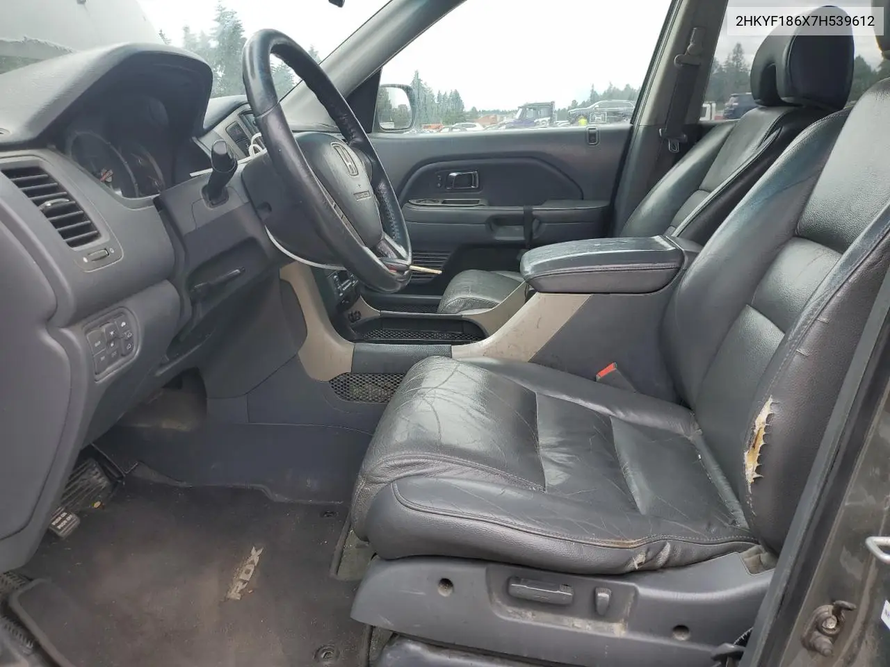 2007 Honda Pilot Exl VIN: 2HKYF186X7H539612 Lot: 62727095