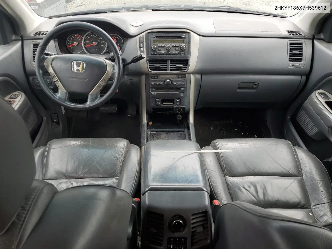 2007 Honda Pilot Exl VIN: 2HKYF186X7H539612 Lot: 62727095
