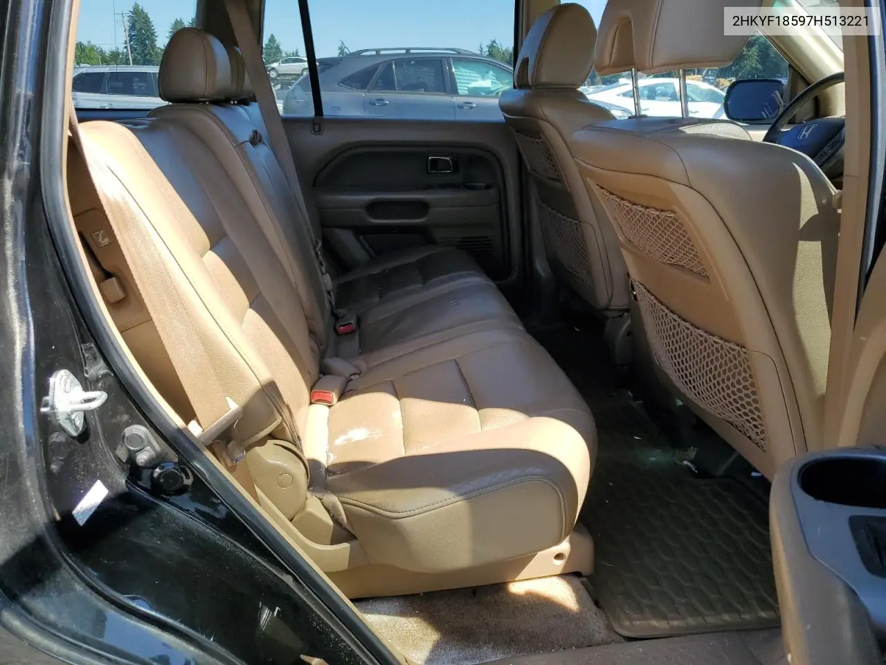 2007 Honda Pilot Exl VIN: 2HKYF18597H513221 Lot: 63090895