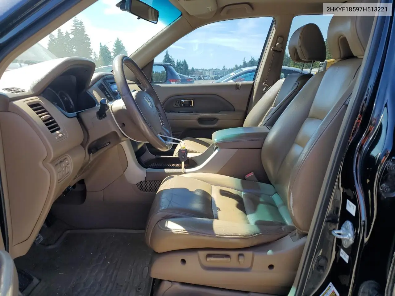 2007 Honda Pilot Exl VIN: 2HKYF18597H513221 Lot: 63090895