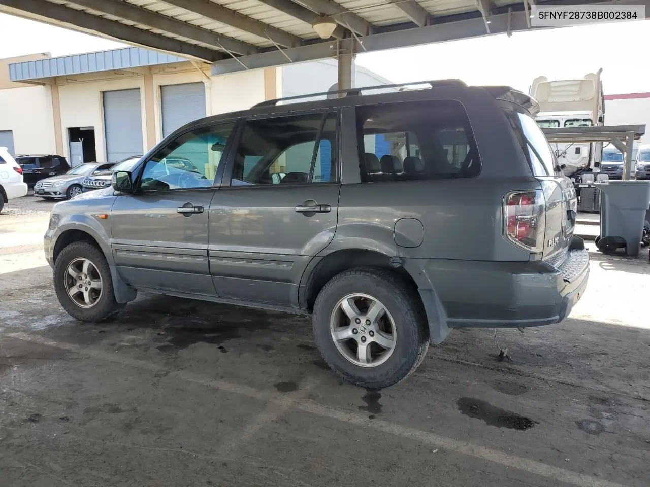 2008 Honda Pilot Exl VIN: 5FNYF28738B002384 Lot: 49180335