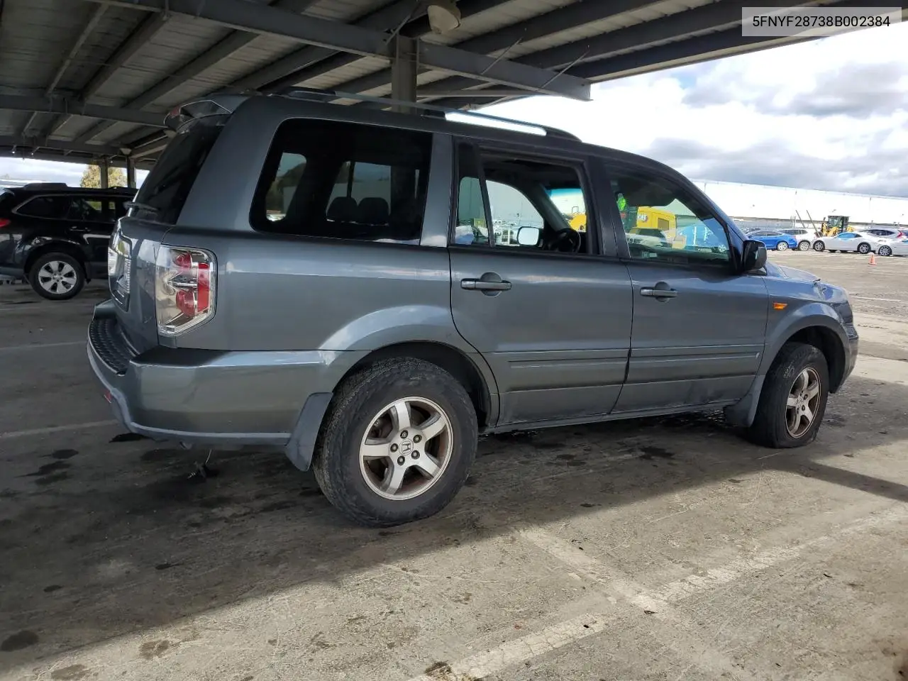 2008 Honda Pilot Exl VIN: 5FNYF28738B002384 Lot: 49180335