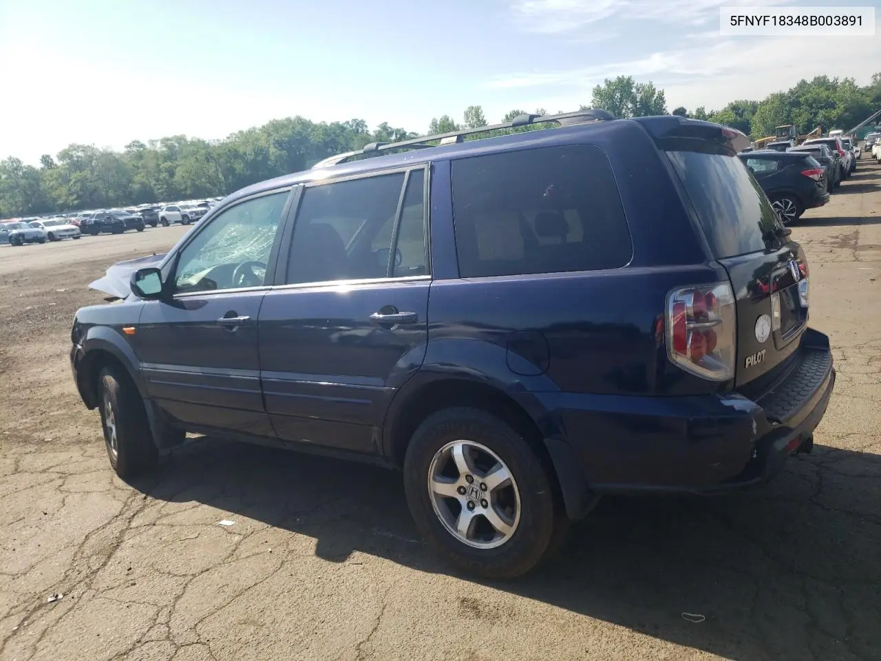 2008 Honda Pilot Se VIN: 5FNYF18348B003891 Lot: 62707475
