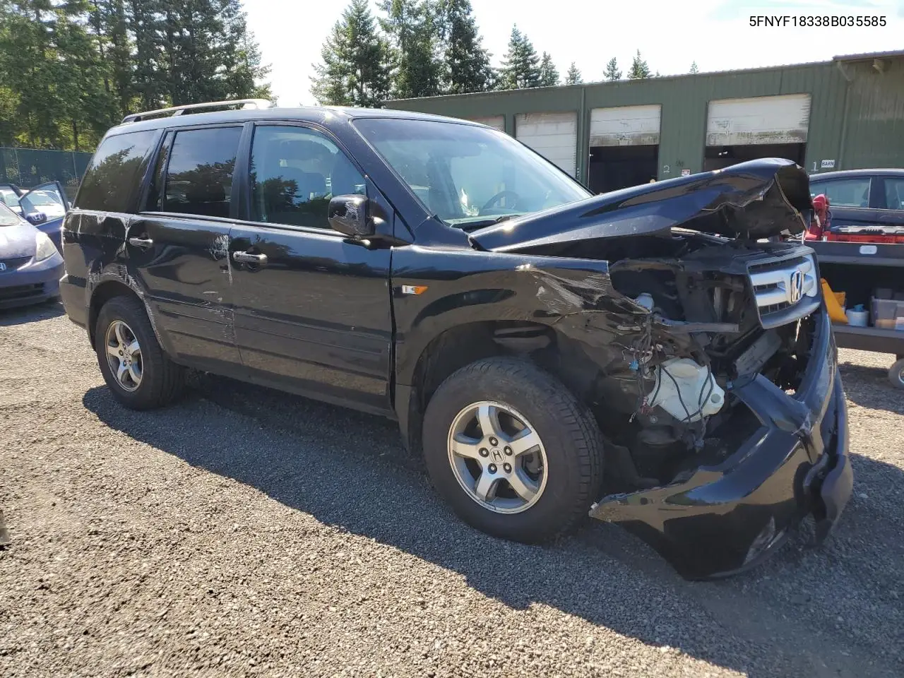 2008 Honda Pilot Se VIN: 5FNYF18338B035585 Lot: 62862635