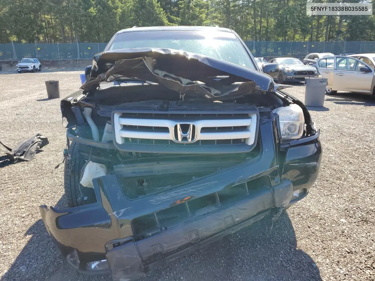 2008 Honda Pilot Se VIN: 5FNYF18338B035585 Lot: 62862635