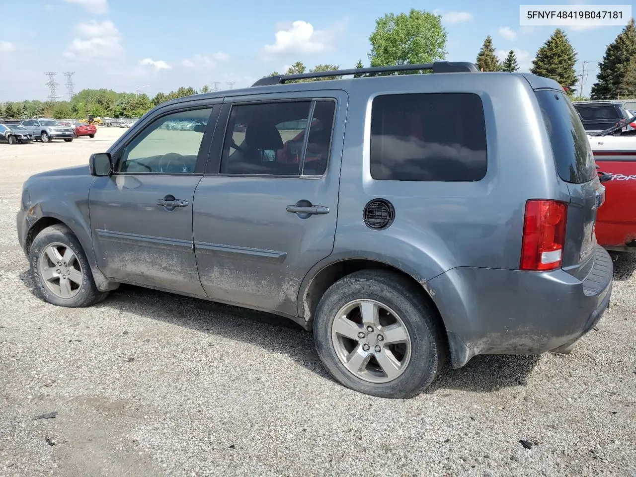 2009 Honda Pilot Ex VIN: 5FNYF48419B047181 Lot: 57092585