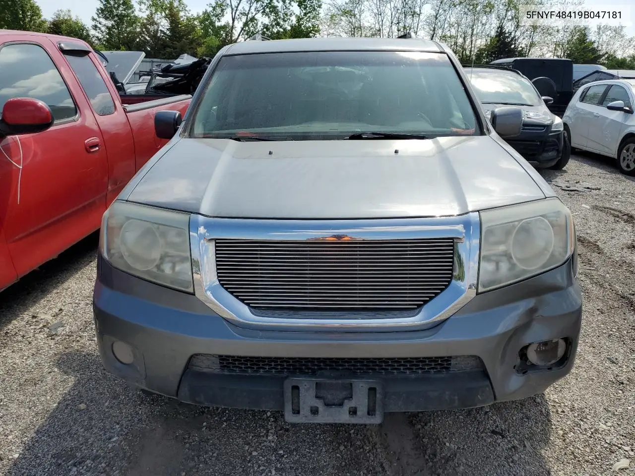 2009 Honda Pilot Ex VIN: 5FNYF48419B047181 Lot: 57092585