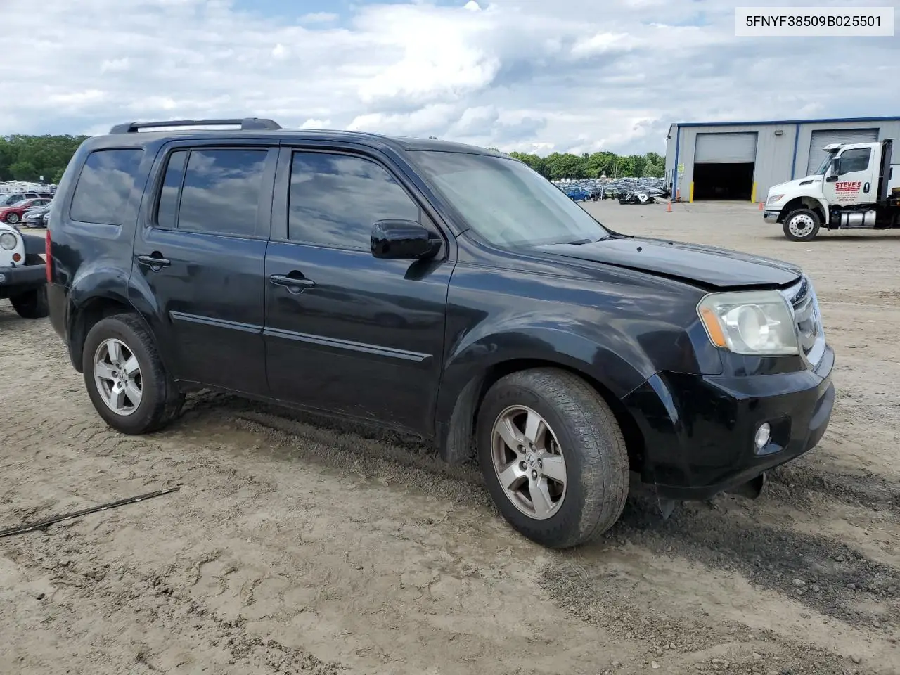 2009 Honda Pilot Exl VIN: 5FNYF38509B025501 Lot: 58987525