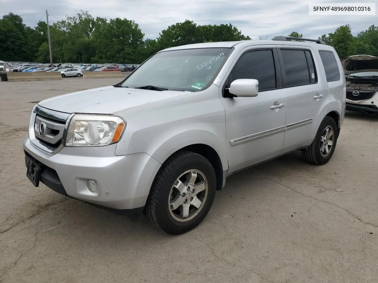 2009 Honda Pilot Touring VIN: 5FNYF48969B010316 Lot: 62401625