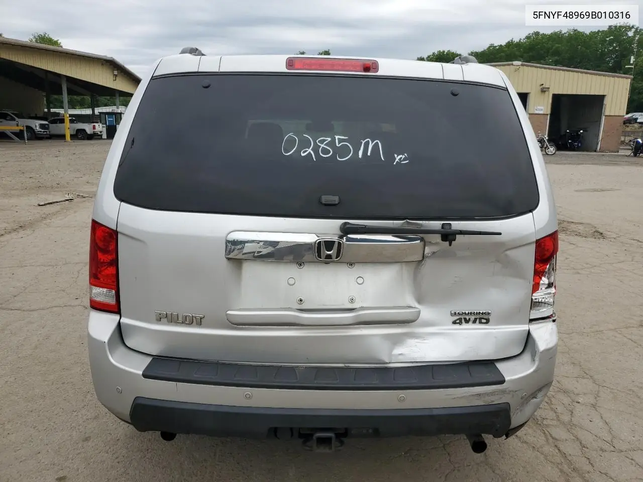 2009 Honda Pilot Touring VIN: 5FNYF48969B010316 Lot: 62401625