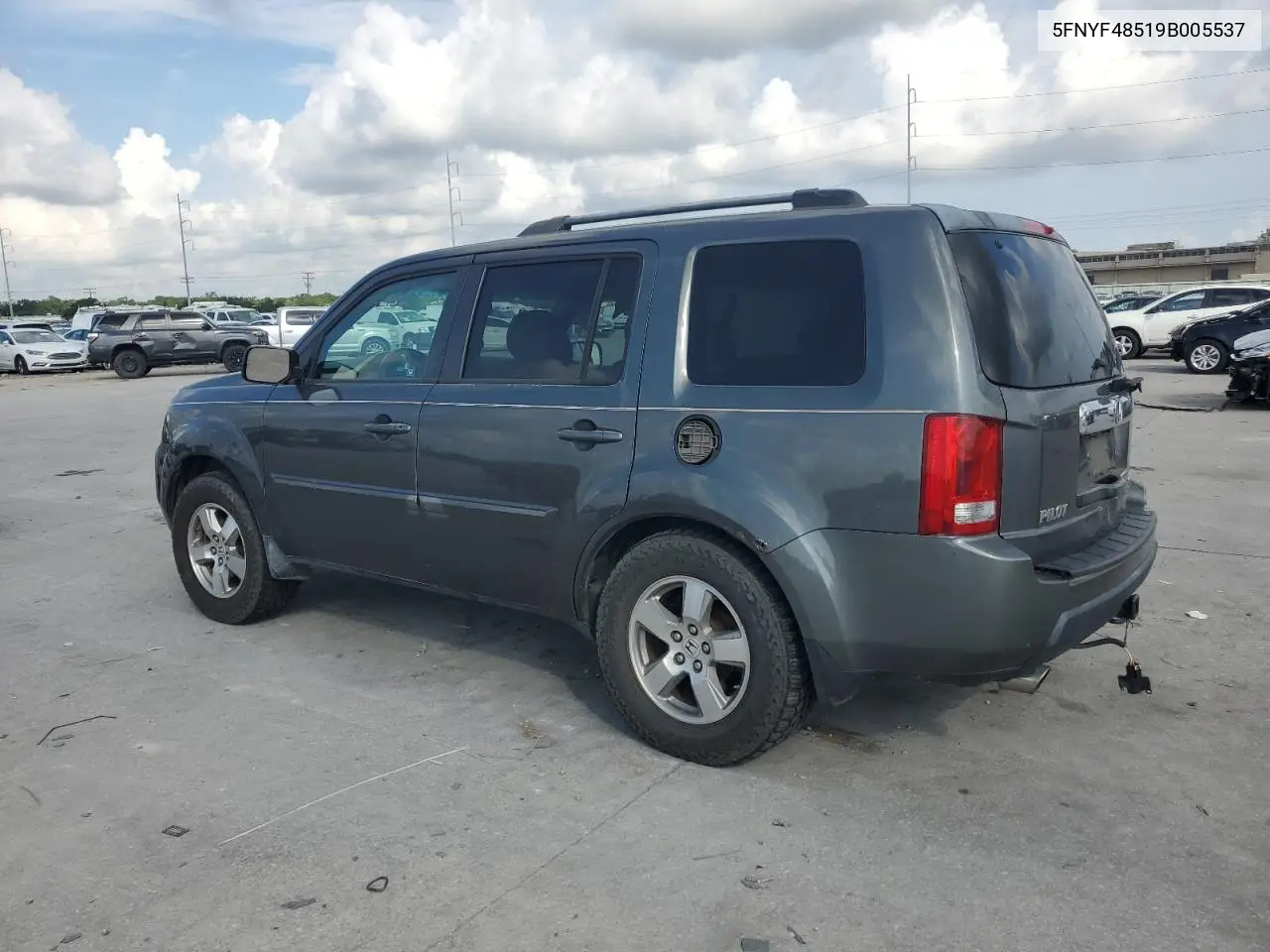2009 Honda Pilot Exl VIN: 5FNYF48519B005537 Lot: 62565115