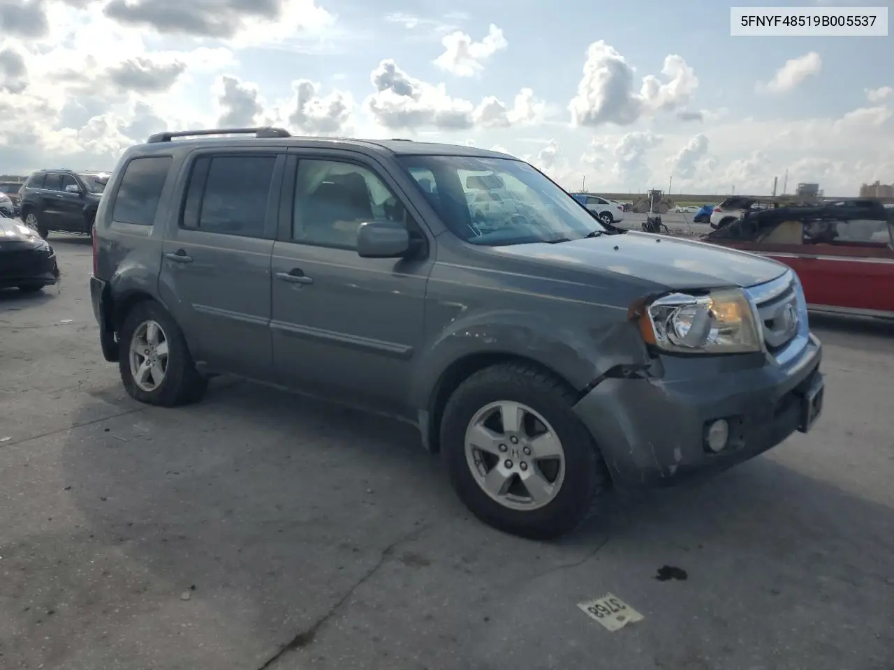 2009 Honda Pilot Exl VIN: 5FNYF48519B005537 Lot: 62565115