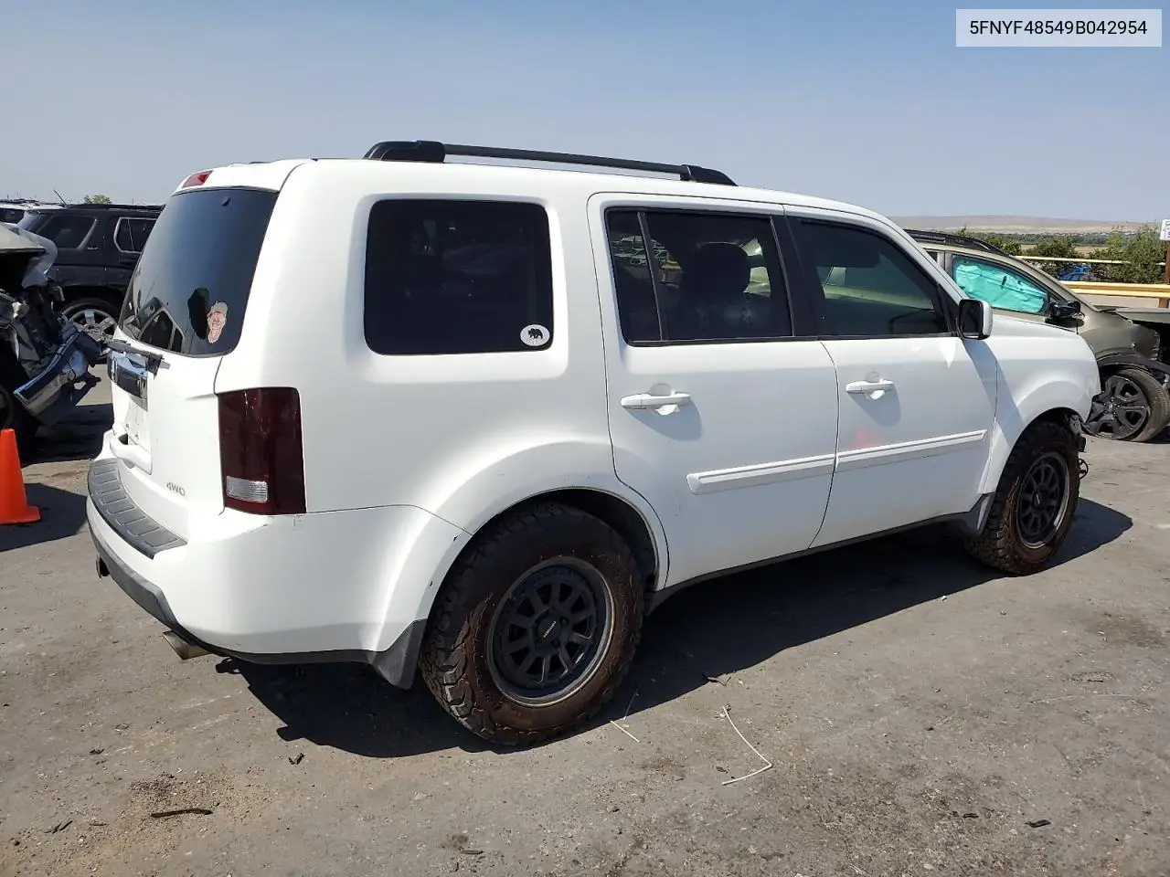 2009 Honda Pilot Exl VIN: 5FNYF48549B042954 Lot: 62682385