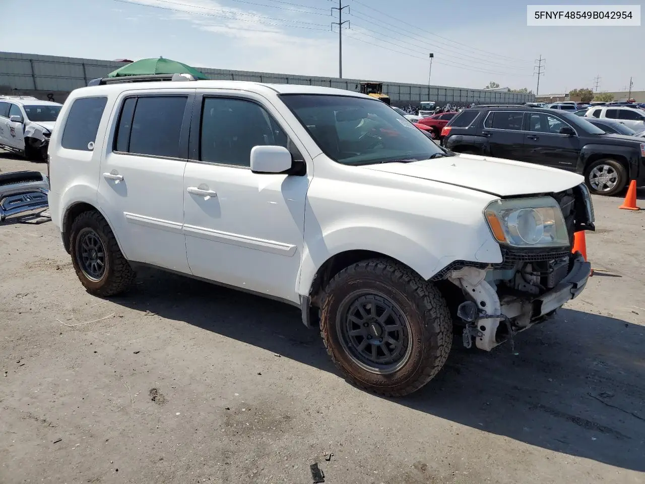 2009 Honda Pilot Exl VIN: 5FNYF48549B042954 Lot: 62682385