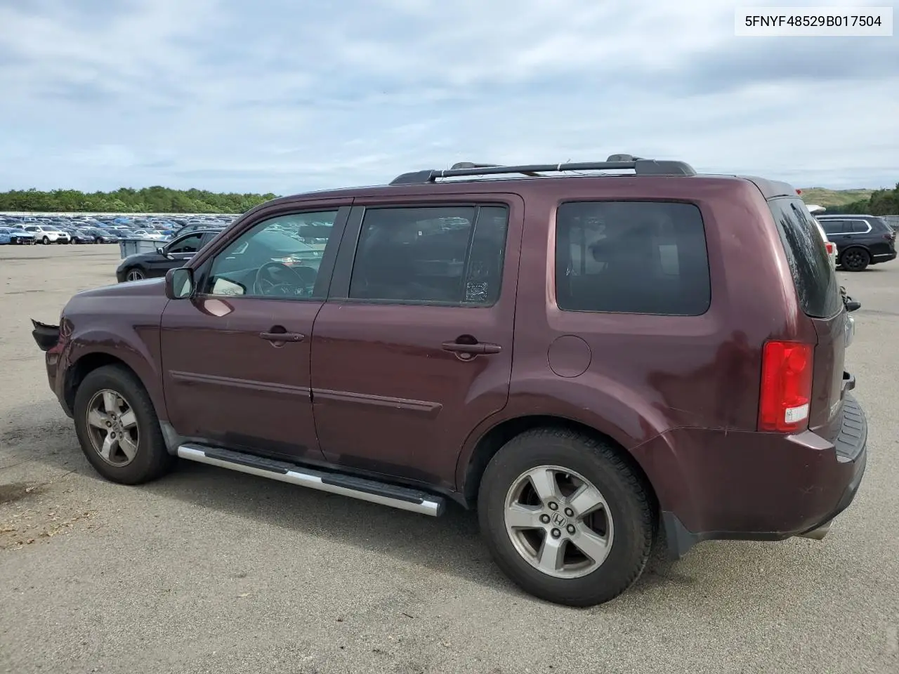 2009 Honda Pilot Exl VIN: 5FNYF48529B017504 Lot: 62790175