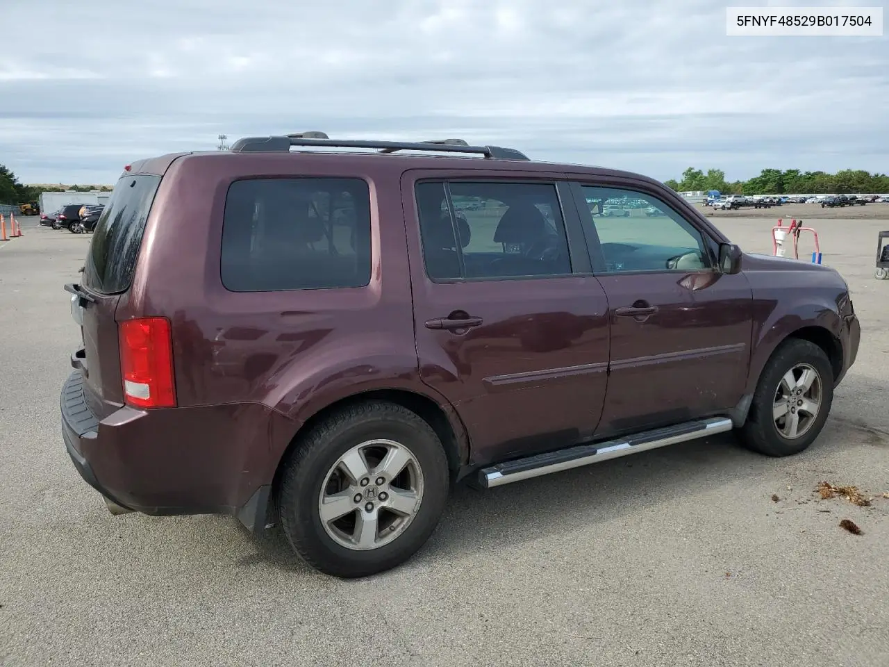 2009 Honda Pilot Exl VIN: 5FNYF48529B017504 Lot: 62790175