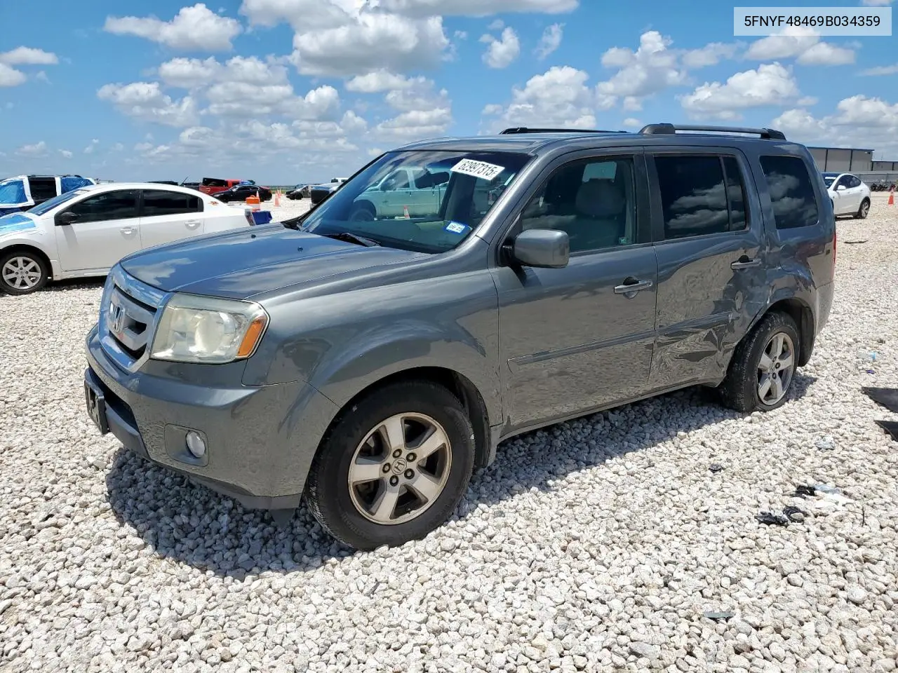 2009 Honda Pilot Ex VIN: 5FNYF48469B034359 Lot: 62997315