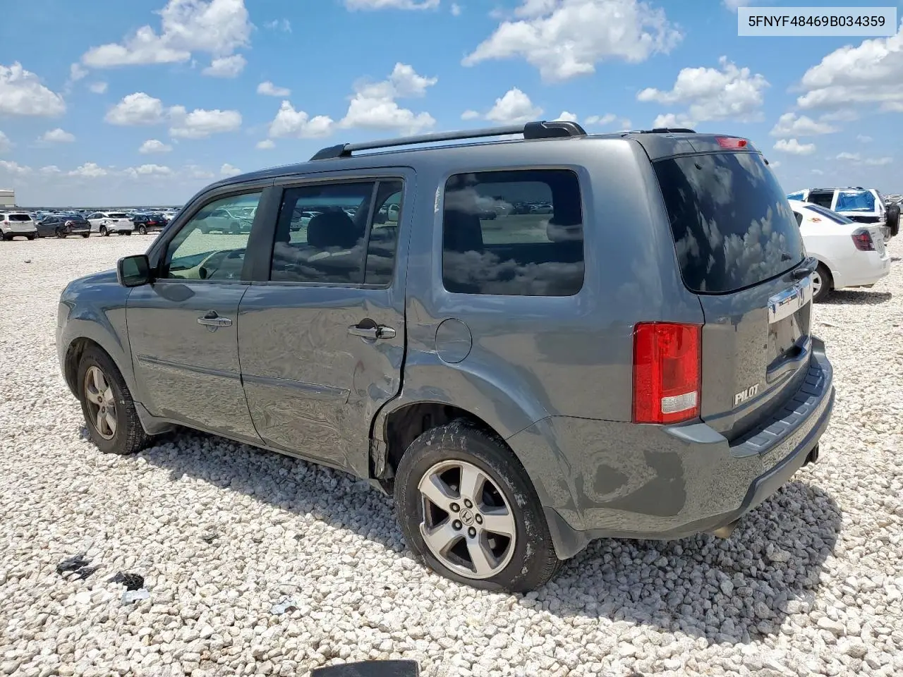 2009 Honda Pilot Ex VIN: 5FNYF48469B034359 Lot: 62997315